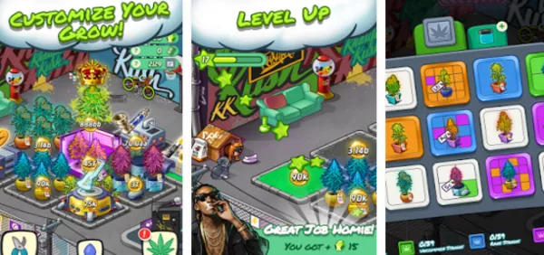 Gameplay screenshot from wiz khalifa s weed farm for Android
