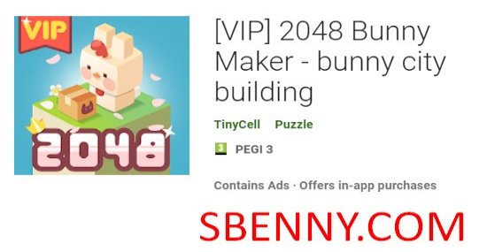 vip 2048 bunny maker bunny city building