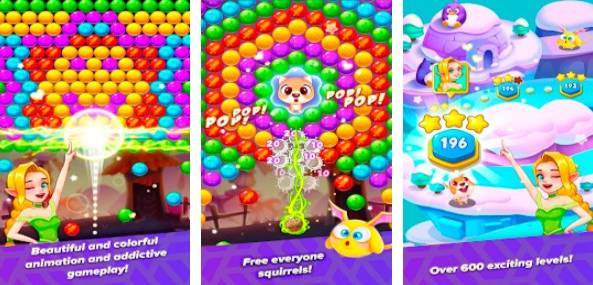 Gameplay screenshot from witch pop 2 bubble shooter puzzle games for Android