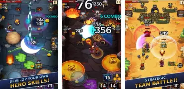 Gameplay screenshot from wonder knights retro shooter rpg for Android