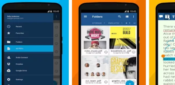Gameplay screenshot from xodo pdf reader and editor for Android