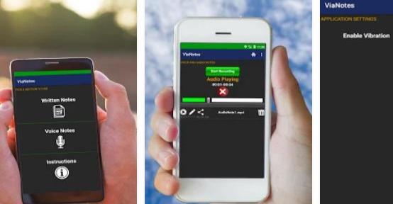 Gameplay screenshot from vianotes pro notes and audio recorder for Android