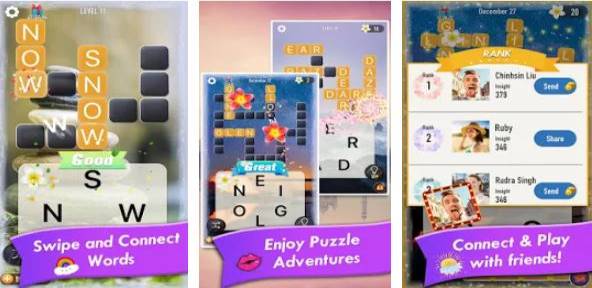 Gameplay screenshot from word crossy a crossword game for Android