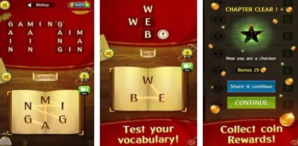 Gameplay screenshot from word wiz for Android