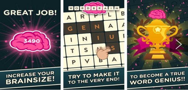Gameplay screenshot from wordbrain for Android