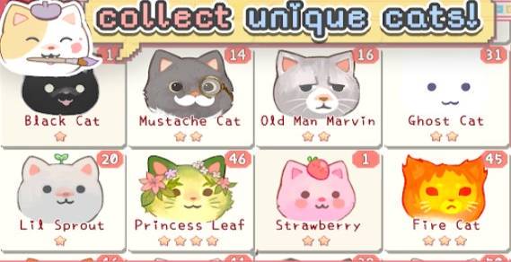 Gameplay screenshot from wholesome cats for Android
