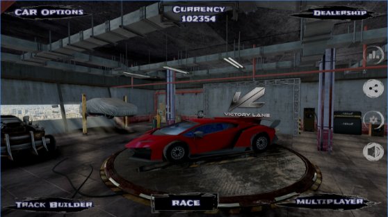 Gameplay screenshot from victory lane racing for Android