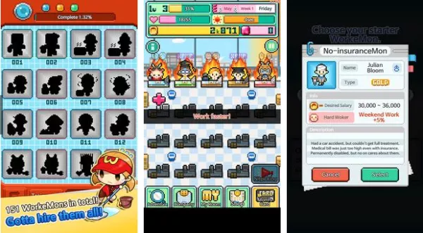 Gameplay screenshot from workeMon for Android