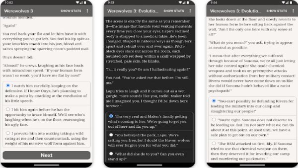 Gameplay screenshot from Werewolves 3: Evolution's End for Android