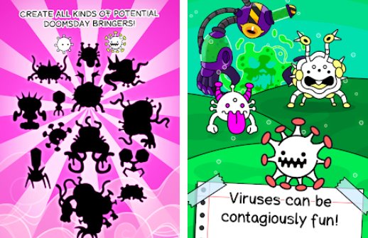 Gameplay screenshot from Vvrus evolution merge and create mutant diseases for Android