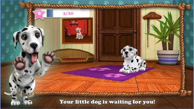Gameplay screenshot from valentine s day with dogworld for Android