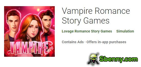 juegos de historias de romance de vampiros
