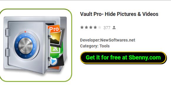 imágenes y videos de vault pro hide