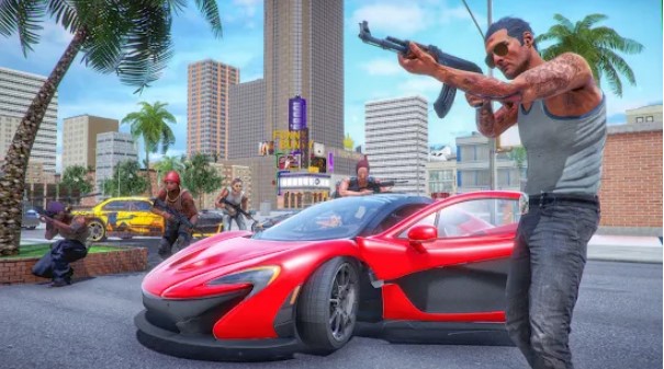 Gameplay screenshot from vegas gangsters crime game for Android
