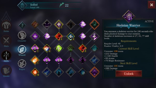 Gameplay screenshot from vengeance rpg for Android