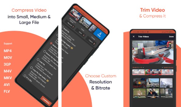 Gameplay screenshot from video compressor compact video for Android
