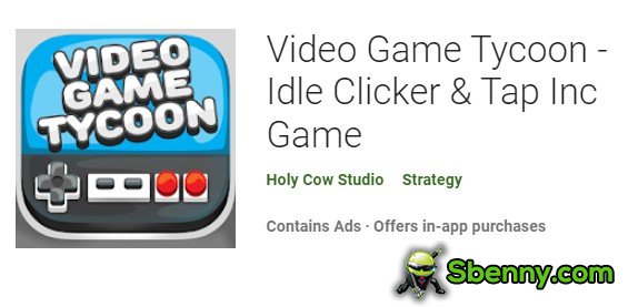 Videospiel-Tycoon Idle Clicker und tippen Sie auf Inc.-Spiel
