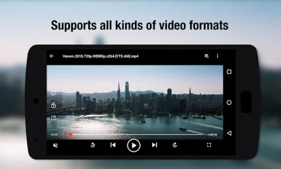 Gameplay screenshot from video player pro for Android