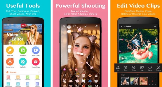 Gameplay screenshot from videoshow video editor video maker beauty camera for Android