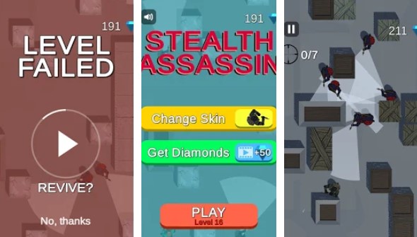 Gameplay screenshot from villains killer for Android