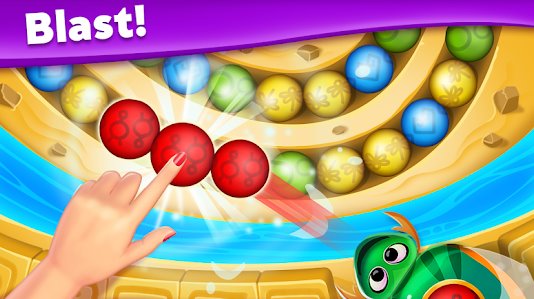 Gameplay screenshot from violas quest marble blast for Android