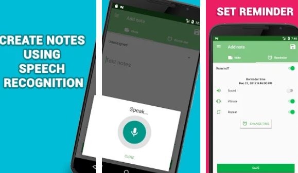 Gameplay screenshot from voice notes quick recording of ideas for Android