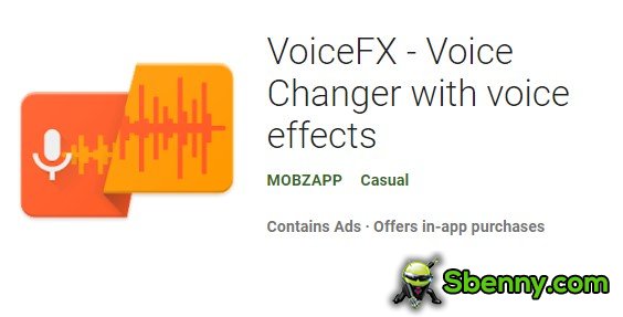 voicefx coice changer with voice effects