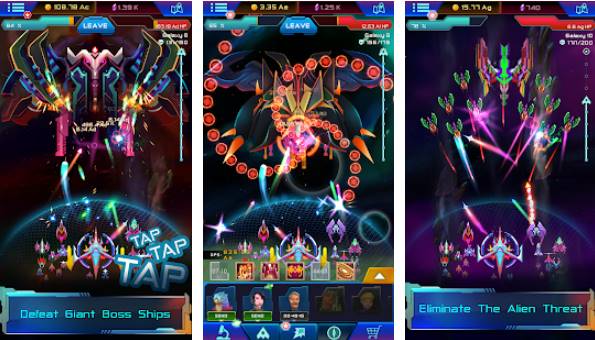 Gameplay screenshot from void troopers sci fi tapper for Android