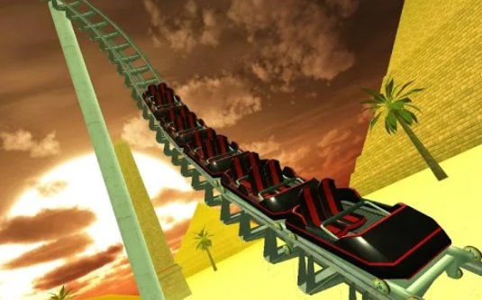 Gameplay screenshot from vr desert roller coaster egypt for Android