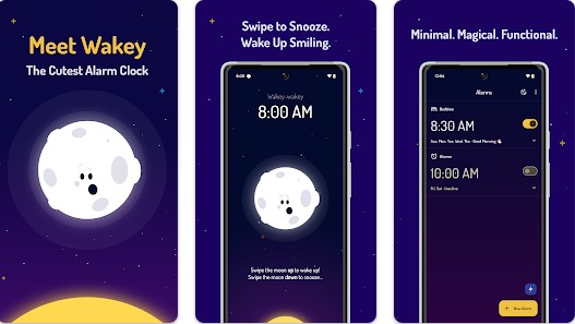 Gameplay screenshot from wakey alarm clock for Android