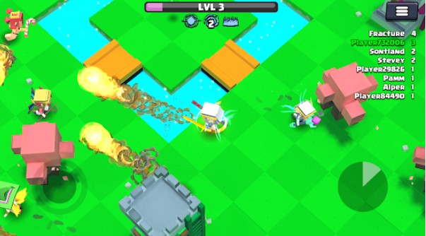 Gameplay screenshot from warlock io action arena io game for Android