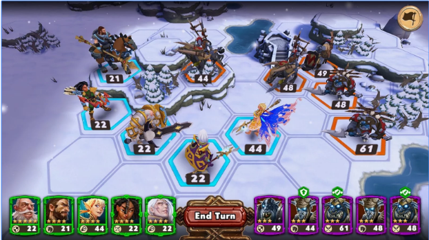 Gameplay screenshot from warlords turn based strategy for Android