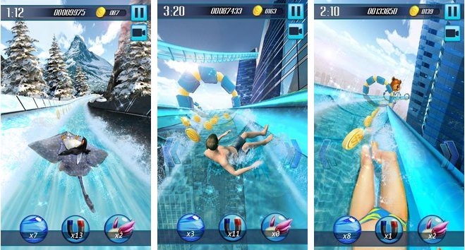 Gameplay screenshot from water slide 3d for Android
