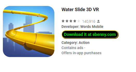 water slide 3d vr