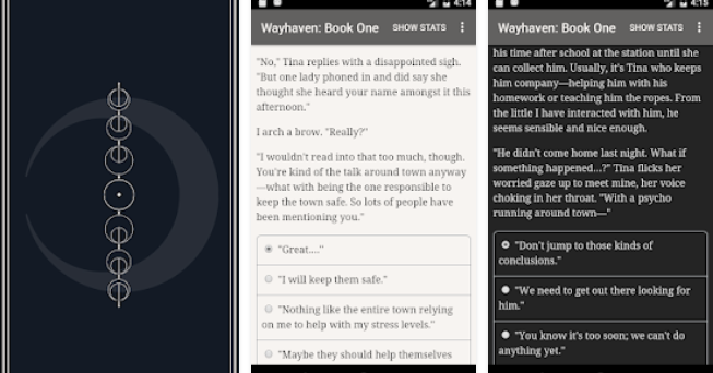 Gameplay screenshot from wayhaven chronicles book one for Android