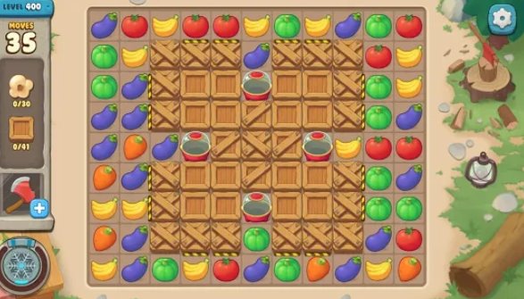 Gameplay screenshot from we bare bears match3 repairs for Android