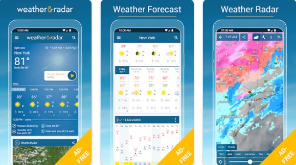 آب و هوا و رادار usa pro APK Android