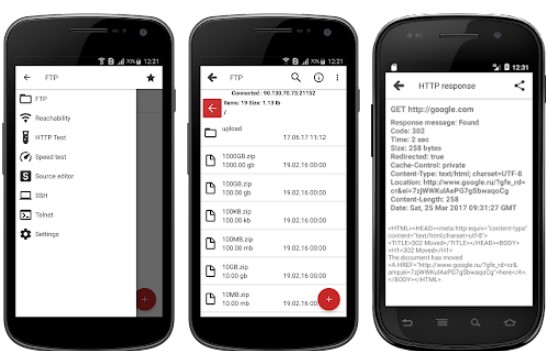 Gameplay screenshot from web tools ftp ssh http for Android
