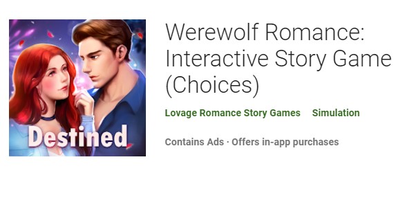 choix de jeu d'histoire interactive de romance de loup-garou