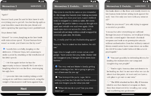 Gameplay screenshot from Werewolves 3: Evolution's End for Android
