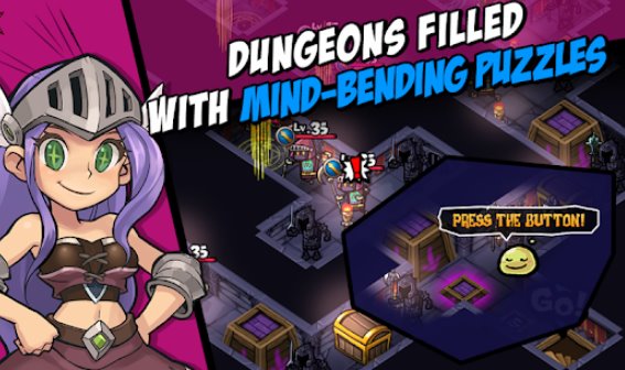 Gameplay screenshot from whambam warriors vip puzzle rpg for Android