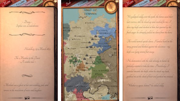 Gameplay screenshot from when silence fell a dark interactive story for Android