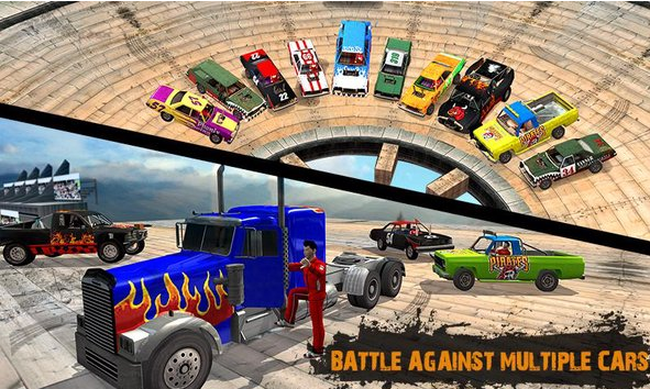 Gameplay screenshot from whirlpool demolition derby car for Android