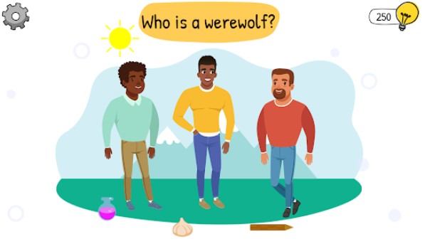 Gameplay screenshot from who is brain teaser and tricky riddles for Android