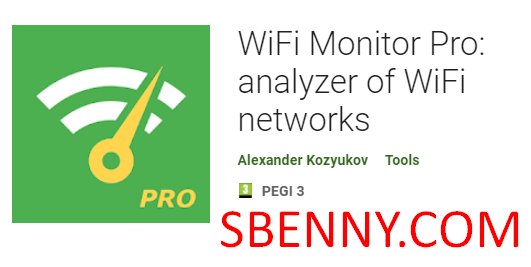 wiFi monitor pro analizzatore di reti wifi