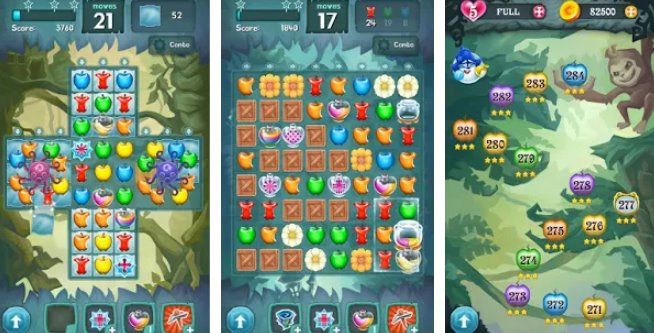 böses schneeweißes Match-3-Puzzle MOD APK Android