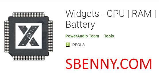 widgets cpu batterija ram