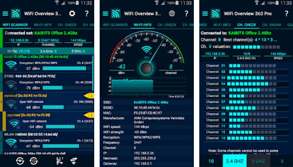 Gameplay screenshot from wifi overview 360 pro for Android