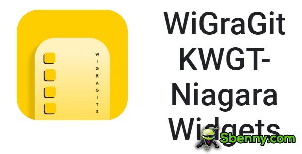 widgets wigragit kwgt niagara