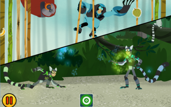 Gameplay screenshot from wild kratts world adventure for Android